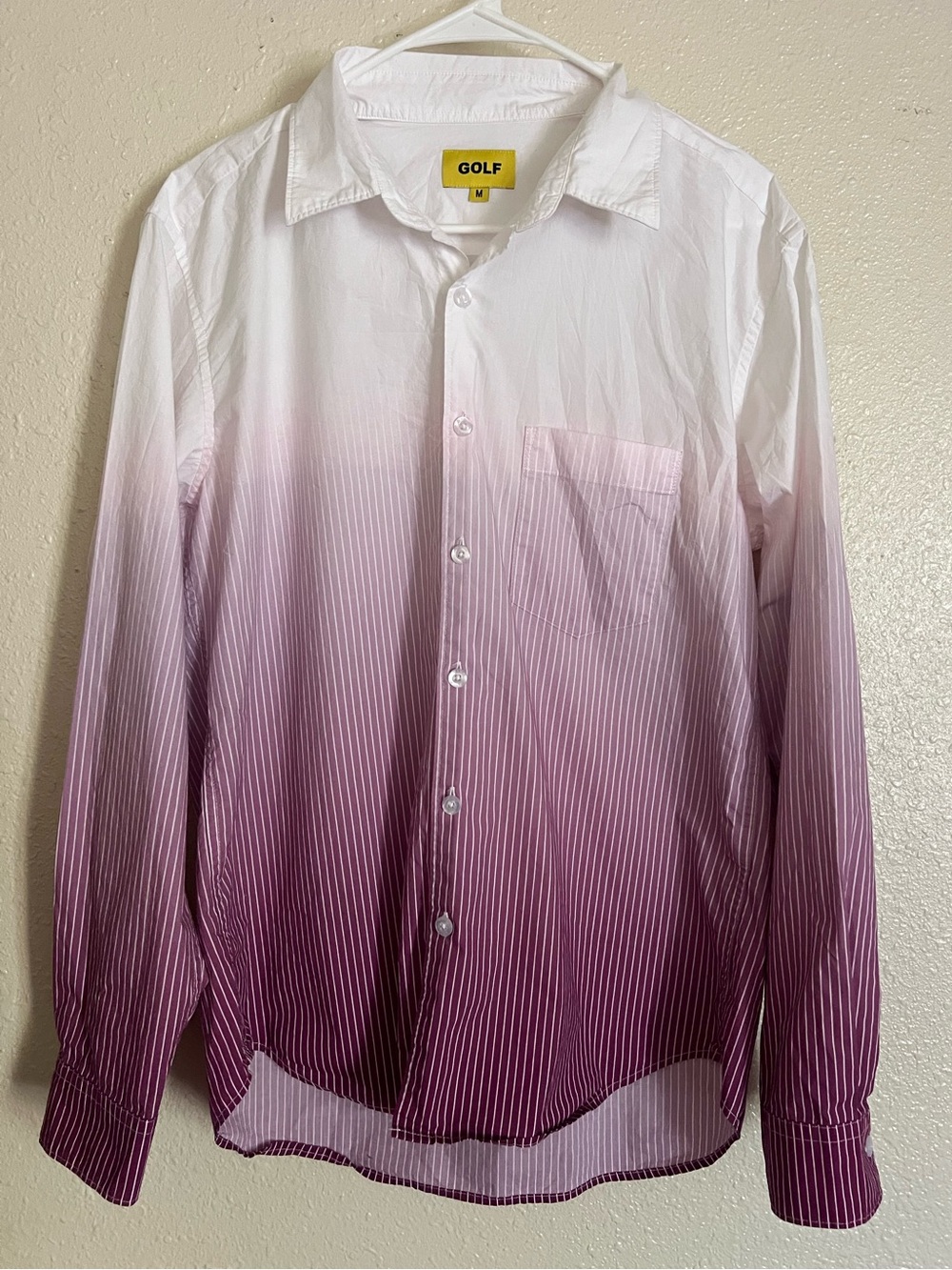 Golf Wang Gradient Pinstripe Button
Up Shirt
